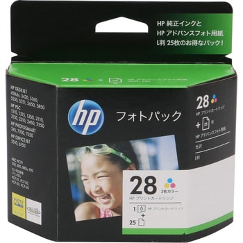 CR714AJ 純正インクカートリッジ HP28/L判 フォトパック・3色 1個 日本ヒューレット・パッカード(HP) 【通販モノタロウ】