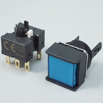 押ボタンスイッチ(正方形)(非照光)(丸胴形Φ16) A16 omron(オムロン)