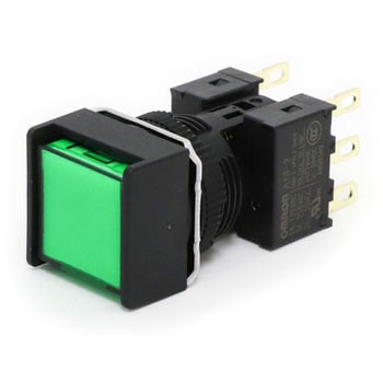 押ボタンスイッチ(正方形)(非照光)(丸胴形Φ16) A16 omron(オムロン)