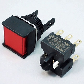 押ボタンスイッチ(正方形)(非照光)(丸胴形Φ16) A16 omron(オムロン)