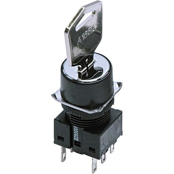 キー形セレクタスイッチ(丸形)(丸胴形Φ16) A165K omron(オムロン)