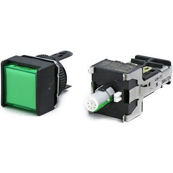 押ボタンスイッチ(正方形)(LED減圧照光機能内蔵)(丸胴形Φ16) A16 omron(オムロン)