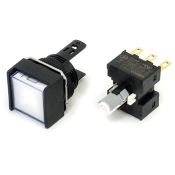 押ボタンスイッチ(正方形)(LED)(丸胴形Φ16) A16 omron(オムロン)