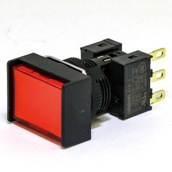 押ボタンスイッチ(長方形)(LED)(丸胴形Φ16) A16 omron(オムロン)