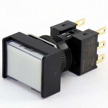押ボタンスイッチ(長方形)(LED)(丸胴形Φ16) A16 omron(オムロン)