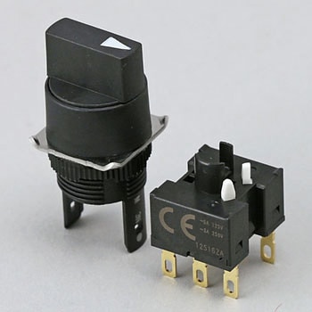 ツマミ形セレクタスイッチ(丸形)(丸胴形Φ16) A165S omron(オムロン)