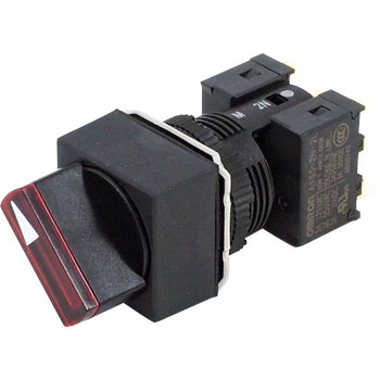 ツマミ形セレクタスイッチ(正方形)(丸胴形Φ16) A165W omron(オムロン)