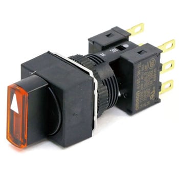 ツマミ形セレクタスイッチ(正方形)(丸胴形Φ16) A165W omron(オムロン)