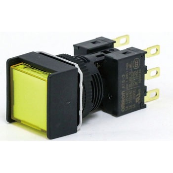 押ボタンスイッチ(正方形)(非照光)(丸胴形Φ16) A16 omron(オムロン)