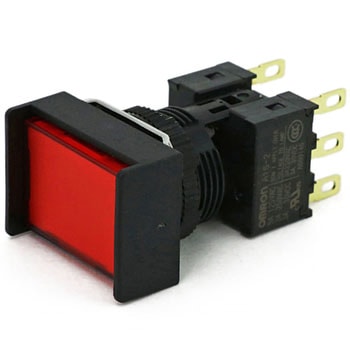 押ボタンスイッチ(長方形)(非照光)(丸胴形Φ16) A16 omron(オムロン)