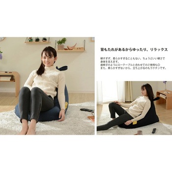 三角スゴビーズクッション セルタン