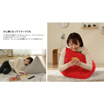 三角スゴビーズクッション セルタン