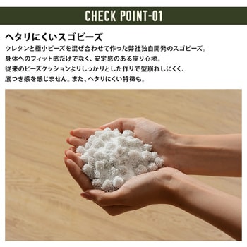 三角スゴビーズクッション セルタン