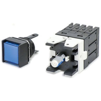 押ボタンスイッチ(正方形)(LED減圧照光機能内蔵)(丸胴形Φ16) A16 omron(オムロン)
