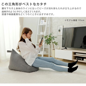 三角スゴビーズクッション セルタン