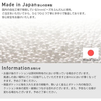 三角スゴビーズクッション セルタン