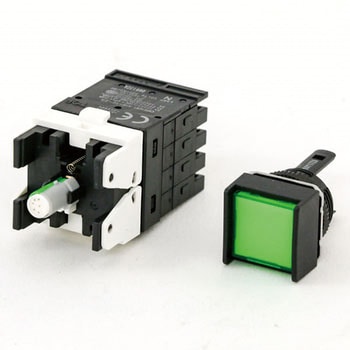 押ボタンスイッチ(正方形)(LED減圧照光機能内蔵)(丸胴形Φ16) A16 omron(オムロン)