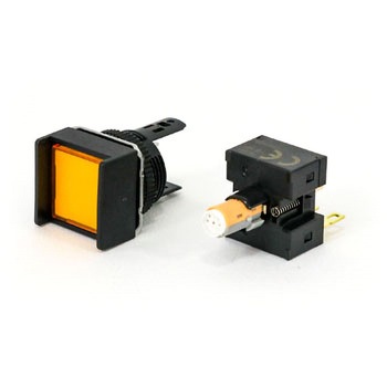 押ボタンスイッチ(正方形)(LED)(丸胴形Φ16) A16 omron(オムロン)