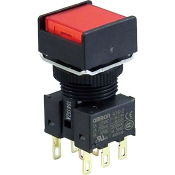押ボタンスイッチ(正方形)(LED)(丸胴形Φ16) A16 omron(オムロン)