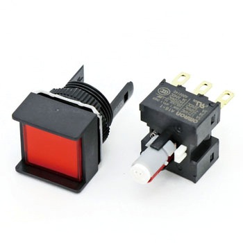 押ボタンスイッチ(正方形)(LED)(丸胴形Φ16) A16 omron(オムロン)