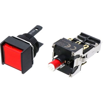 押ボタンスイッチ(正方形)(LED減圧照光機能内蔵)(丸胴形Φ16) A16 omron(オムロン)