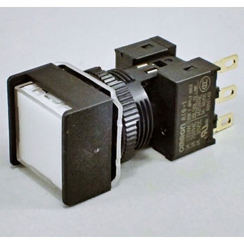 押ボタンスイッチ(正方形)(LED)(丸胴形Φ16) A16 omron(オムロン)