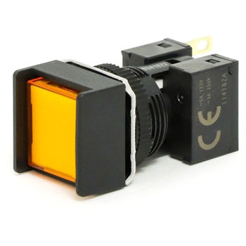 押ボタンスイッチ(正方形)(LED)(丸胴形Φ16) A16 omron(オムロン)