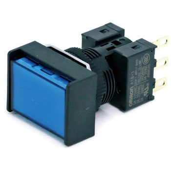 押ボタンスイッチ(長方形)(LED)(丸胴形Φ16) A16 omron(オムロン)
