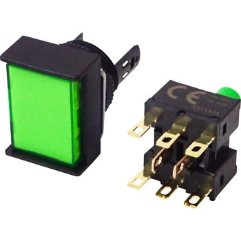 押ボタンスイッチ(長方形)(LED)(丸胴形Φ16) A16 omron(オムロン)