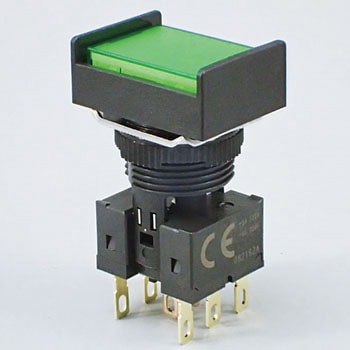 押ボタンスイッチ(長方形)(LED)(丸胴形Φ16) A16 omron(オムロン)