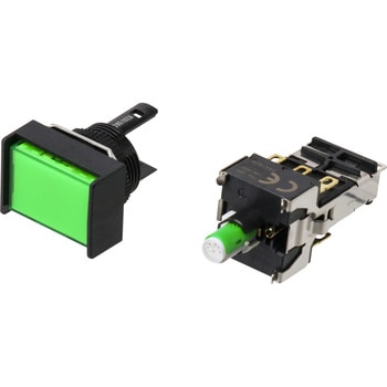 押ボタンスイッチ(長方形)(LED減圧照光機能内蔵)(丸胴形Φ16) A16 omron(オムロン)