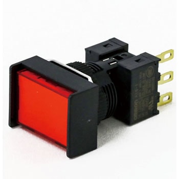 押ボタンスイッチ(長方形)(LED)(丸胴形Φ16) A16 omron(オムロン)