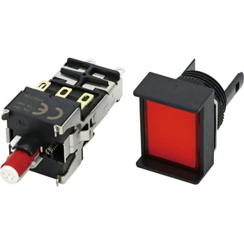 押ボタンスイッチ(長方形)(LED減圧照光機能内蔵)(丸胴形Φ16) A16 omron(オムロン)