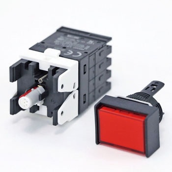 押ボタンスイッチ(長方形)(LED減圧照光機能内蔵)(丸胴形Φ16) A16 omron(オムロン)