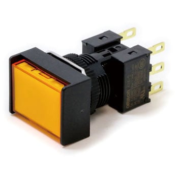押ボタンスイッチ(長方形)(LED)(丸胴形Φ16) A16 omron(オムロン)