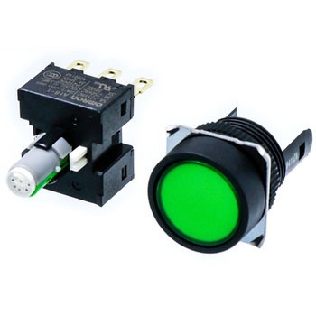 押ボタンスイッチ(丸形)(LED)(丸胴形Φ16) A16 omron(オムロン)