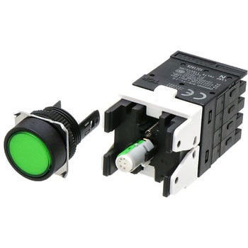 押ボタンスイッチ(丸形)(LED減圧照光機能内蔵)(丸胴形Φ16) A16 omron(オムロン)