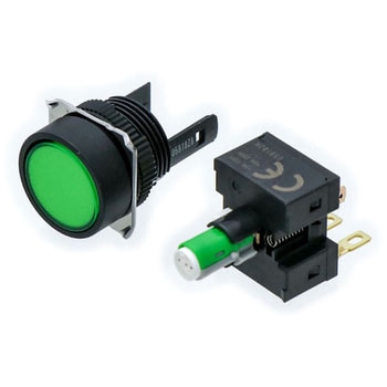 押ボタンスイッチ(丸形)(LED)(丸胴形Φ16) A16 omron(オムロン)