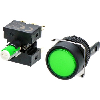 押ボタンスイッチ(丸形)(LED)(丸胴形Φ16) A16 omron(オムロン)