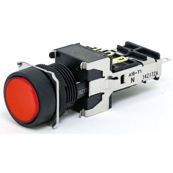 押ボタンスイッチ(丸形)(LED減圧照光機能内蔵)(丸胴形Φ16) A16 omron(オムロン)