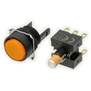 押ボタンスイッチ(丸形)(LED)(丸胴形Φ16) A16 omron(オムロン)