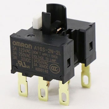 ツマミ形セレクタスイッチはんだづけ端子A165S/W omron(オムロン)