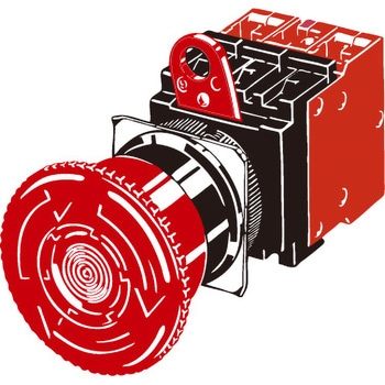 非常停止用押ボタンスイッチ(Φ22/Φ25)(照光) A22E omron(オムロン)