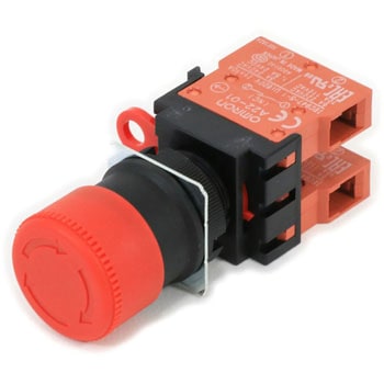 非常停止用押ボタンスイッチ(Φ22/Φ25)(非照光) A22E omron(オムロン)