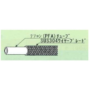 ユニバーサル USL低圧用ホース(PFAコルゲーションチューブ) 20A×1m 00I-117-02 ユニバーサル USL低圧用ホース(PFAコルゲーションチューブ) 20A×1m 00I-117-02
