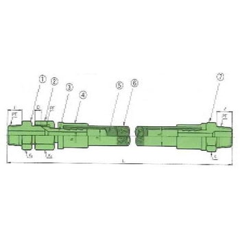 USL中圧用ホース PFAストレートチューブ 00Iシリーズ ユニバーサル