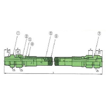 USL中圧用ホース PFAストレートチューブ 00Iシリーズ ユニバーサル