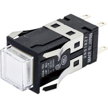 照光押ボタンスイッチ(正方形)(LED)(角胴形) A3S omron(オムロン)