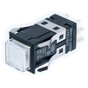 照光押ボタンスイッチ(正方形)(LED)(角胴形) A3S omron(オムロン)