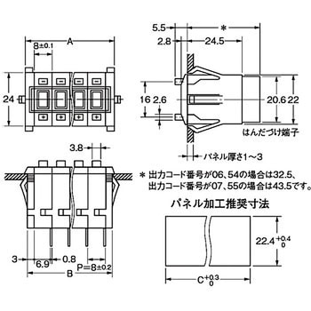 サムロータリスイッチ A7BS/A7BL omron(オムロン)